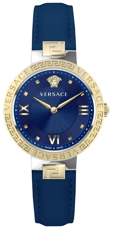 versace damen-armbanduhr analog quarz 83q99sd009 s099|Greca Chic Armbanduhr Blau .